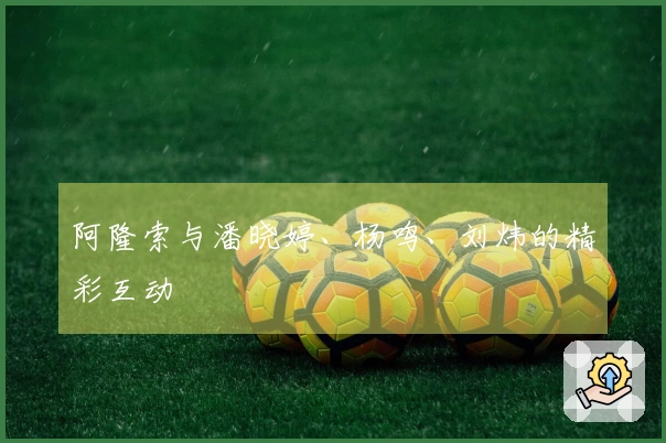 阿隆索与潘晓婷、杨鸣、刘炜的精彩互动